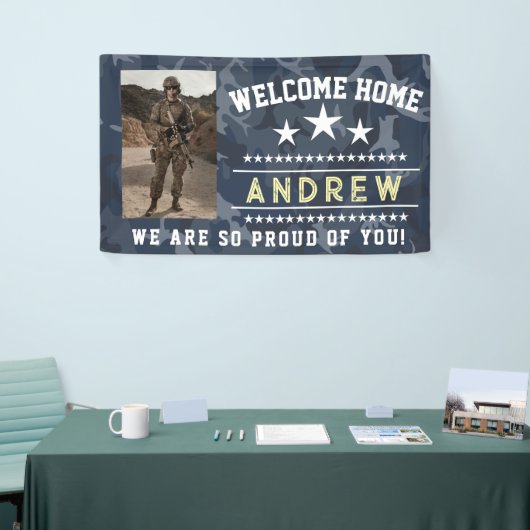 Military Welcome Home Banner - Army National Guard (Beurs)