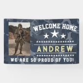 Military Welcome Home Banner - Army National Guard (Horizontaal)