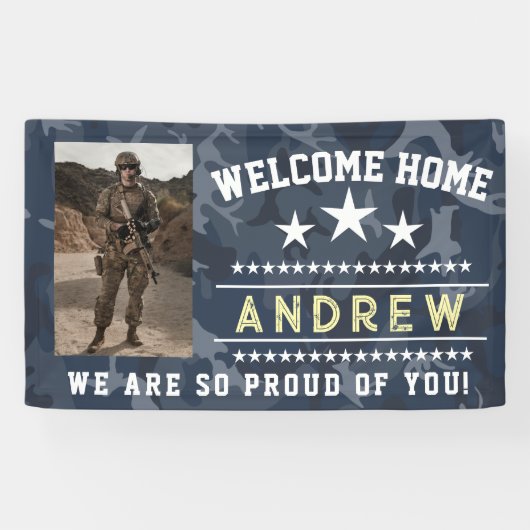 Military Welcome Home Banner - Army National Guard (Horizontaal)