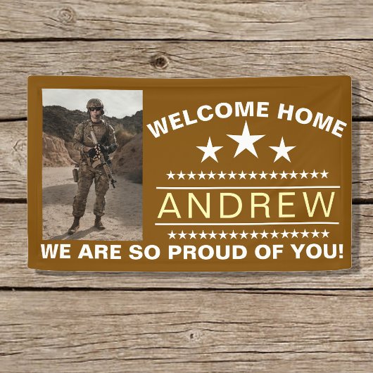 Military Welcome Home Banner - Army National Guard