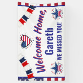 Military Welcome Home Banner - Army National Guard (Verticaal)