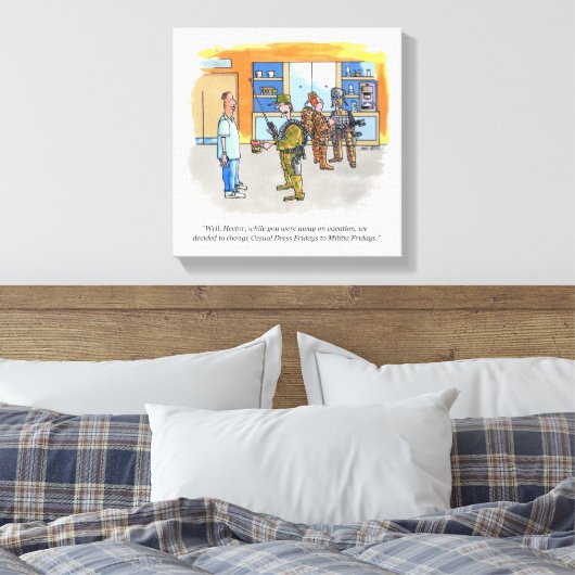 Militia Fridays-canvas Canvas Afdruk (Insitu (Slaapkamer))