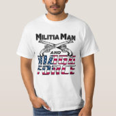 Militia Man en MAGA Force T-shirt (Voorkant)
