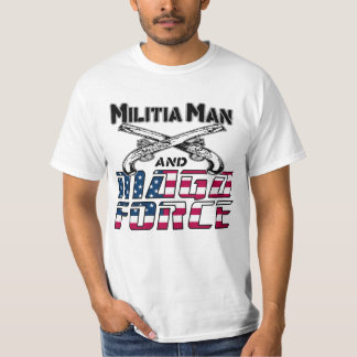 Militia Man en MAGA Force T-shirt