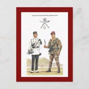  Militray Uniforms, Gurkha Rifiles Briefkaart