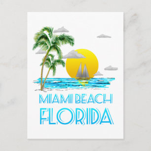 Miljami Beach Florida Briefkaart