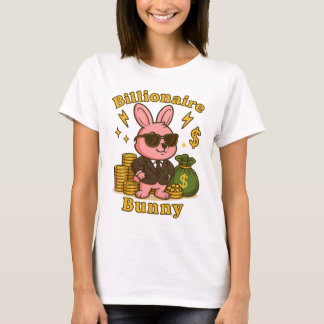 Miljardair Bunny: Cool & Rich Cartoon Design T-shirt