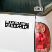Miljardairs zuigen bumpersticker (Op Truck)