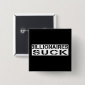 Miljardairs zuigen vierkante button 5,1 cm (Voorkant /achterkant)