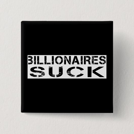 Miljardairs zuigen vierkante button 5,1 cm (Voorkant)