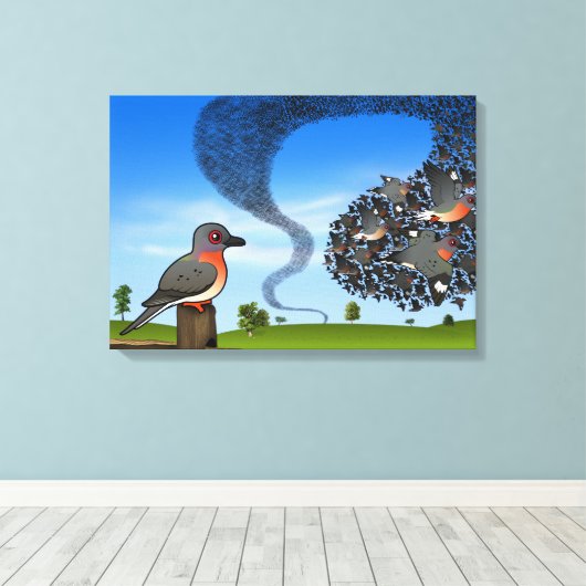 miljarden canvas afdruk (Insitu (Houten vloer))