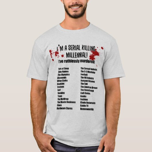 Miljarden doden alles, grappige politiek t-shirt (Voorkant)