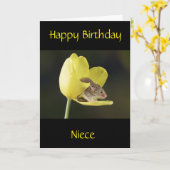 **MILJDAG VOOR MIJN NIECE** Kaart (Gele Bloem)