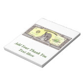 Miljoen dollaire Snoep Bar Wrapper Party Favor Notitieblok (Linkerzijde)