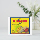 Miljoen dollar Apple Label - Walla Walla, WA Briefkaart (Staand voorkant)