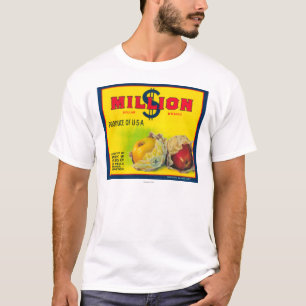 Miljoen dollar Apple Label - Walla Walla, WA T-shirt