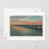 Miljoen Dollar Bridge over de rivier de Manatee, Briefkaart (Voorkant / Achterkant)