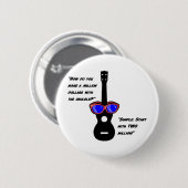 Miljoen dollar dollar aan uke ronde button 5,7 cm (Voorkant /achterkant)
