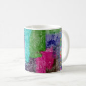 "Miljoen Dollar Dromen" abstracte kunst koffiemok (Voorkant rechts)