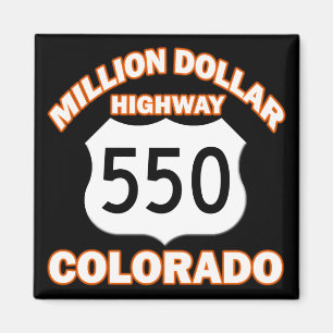 MILJOEN DOLLAR HIGHWAY COLORADO 550 MAGNEET