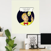 Miljoen Dollar Ideaal Jouw tekst Retro Comics Pane Poster (Thuiskantoor)