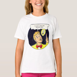 Miljoen Dollar Ideaal Jouw tekst Retro Comics Pane T-shirt