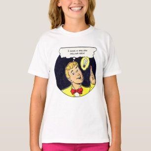 Miljoen Dollar Ideaal Jouw tekst Retro Comics Pane T-shirt