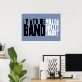 Miljoen Dollar Kwartet "Ik ben met de band" Poster (Thuiskantoor)