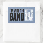 Miljoen Dollar Kwartet "Ik ben met de band" Rechthoekige Sticker (Tas)