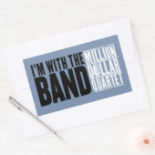 Miljoen Dollar Kwartet "Ik ben met de band" Rechthoekige Sticker (Envelop)