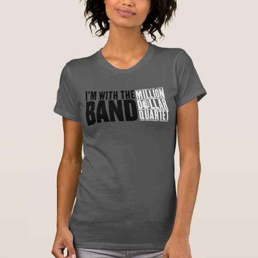 Miljoen Dollar Kwartet "Ik ben met de band" T-shirt (Voorkant)