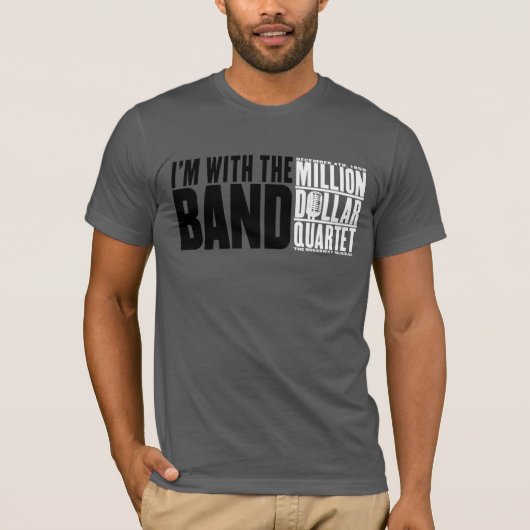 Miljoen Dollar Kwartet "Ik ben met de band" T-shirt (Voorkant)