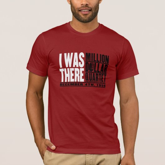 Miljoen Dollar Kwartet "Ik was er" T-shirt (Voorkant)