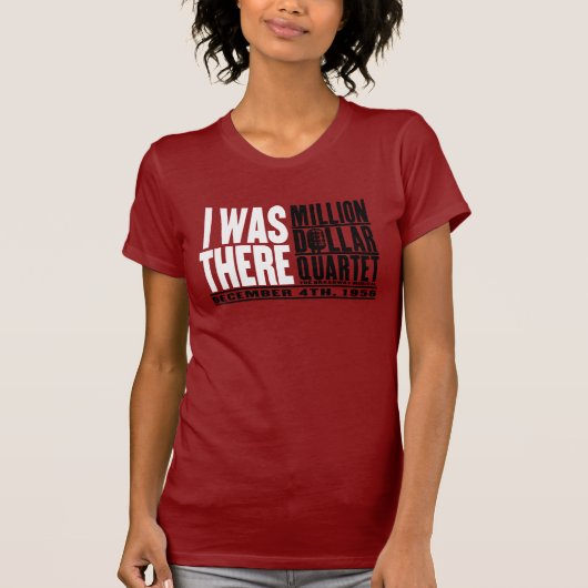 Miljoen Dollar Kwartet "Ik was er" T-shirt (Voorkant)