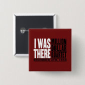 Miljoen Dollar Kwartet "Ik was er" Vierkante Button 5,1 Cm (Voorkant /achterkant)