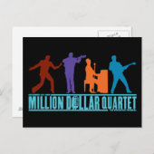 Miljoen dollar kwartet op podium briefkaart (Voorkant / Achterkant)