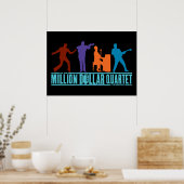 Miljoen dollar kwartet op podium poster (Keuken)