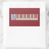 Miljoen dollar kwartet piano rechthoekige sticker (Tas)