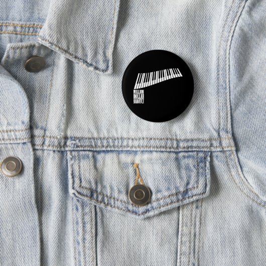 Miljoen Dollar Kwartet Piano - Wit Ronde Button 5,7 Cm (In situ)