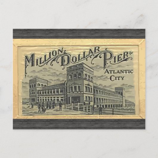 Miljoen dollar pier Atlantic City,  Briefkaart (Voorkant)