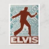 Miljoen Dollar Quartet Elvis Type Briefkaart (Voorkant)
