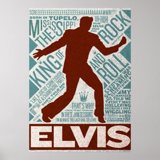 Miljoen Dollar Quartet Elvis Type Poster (Voorkant)