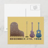 Miljoen Dollar Quartet Instrumenten - Kleur Briefkaart (Voorkant / Achterkant)