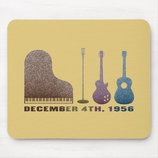 Miljoen Dollar Quartet Instrumenten - Kleur Muismat (Voorkant)