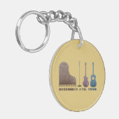 Miljoen Dollar Quartet Instrumenten - Kleur Sleutelhanger (Voorkant Links)