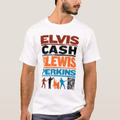 Miljoen Dollar Quartet Names T-shirt (Voorkant)