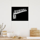 Miljoen Dollar Quartet Piano - White Poster (Keuken)