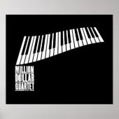 Miljoen Dollar Quartet Piano - White Poster (Voorkant)
