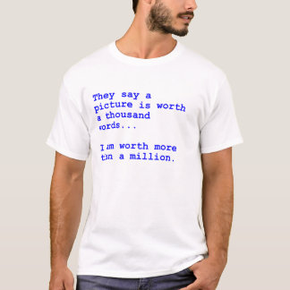 Miljoen dollar woorden t-shirt