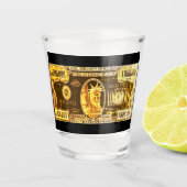 Miljoen dollarbiljetglas shot glas (Voorkant)